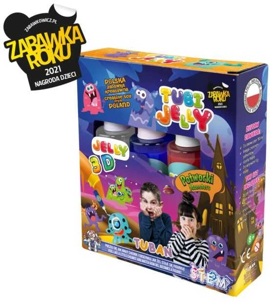 Tuban 3 spalvų Tubi Jelly rinkinys - Monstrai ( TU3318 )