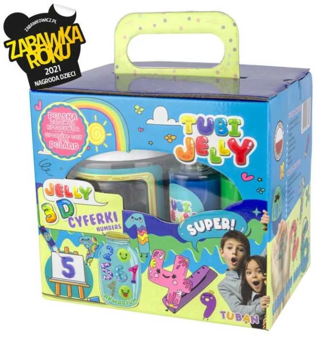 Tuban 6 spalvų Tubi Jelly rinkinys su nedideliu akvariumu - Skaičiai