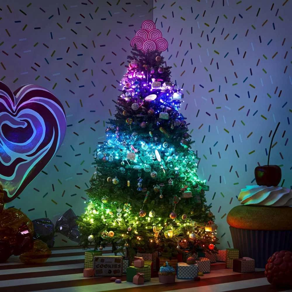 Kalėdinė išmanioji lempučių girlianda Twinkly Strings 250 LED RGB, daugiaspalvės