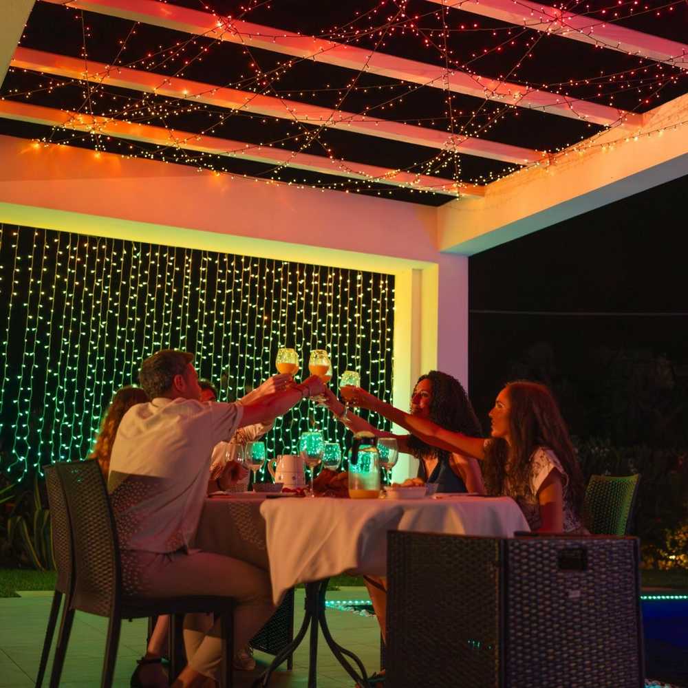 Kalėdinė išmanioji lempučių girlianda Twinkly Strings 400L 5mm RGBW