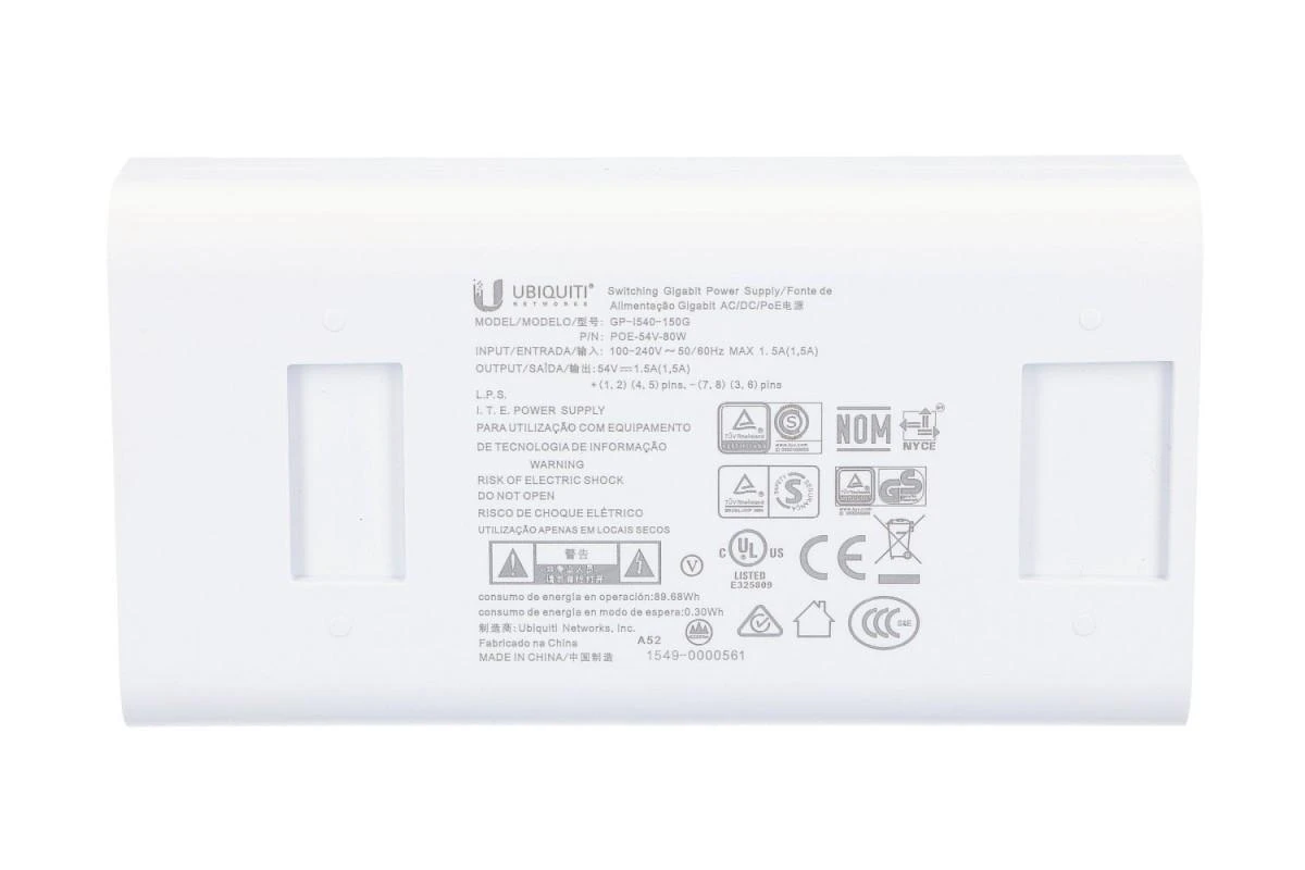 Ubiquiti 54v, 1.5A Giga POE, EU