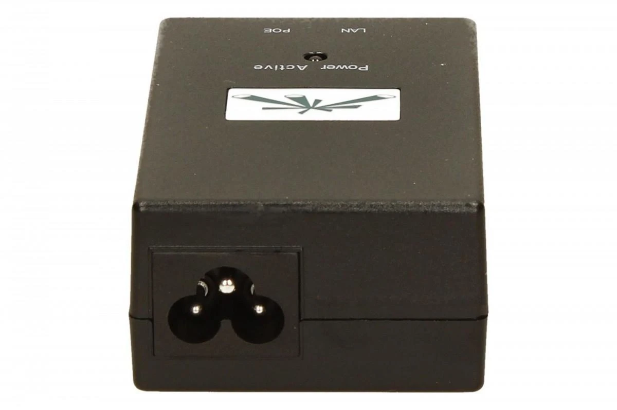 UBIQUITI POE-24-24W Ubiquiti PoE-24 pasyvus PoE adapteris EU, 24V 1A, įžeminimas / ESD apsauga, 24W