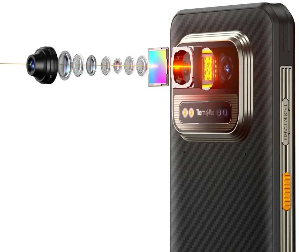Mobilus telefonas - ULEFONE ARMOR 25T 6GB RAM 256GB Atmintis 50MP Kamera Šalčio Juoda