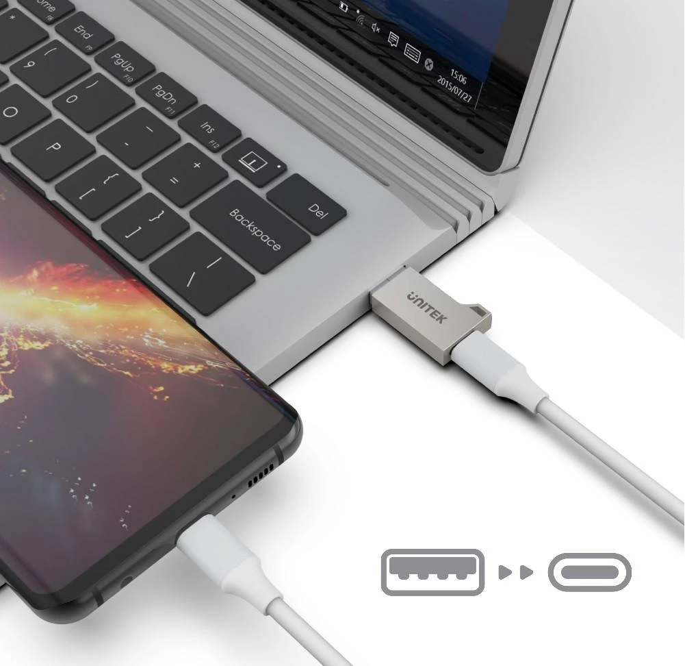 UNITEK A1034NI ADAPTERIS USB-A – USB-C 3.1 Gen1