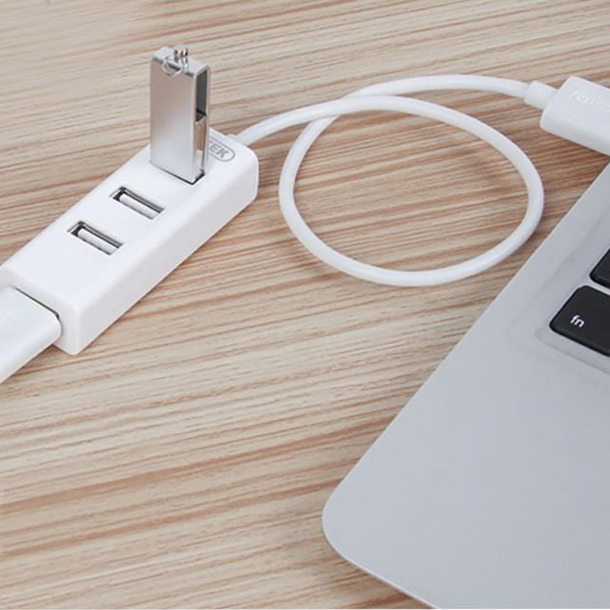 UNITEK Y-2146 Hub 4x USB 2.0. mini baltas Y-2146