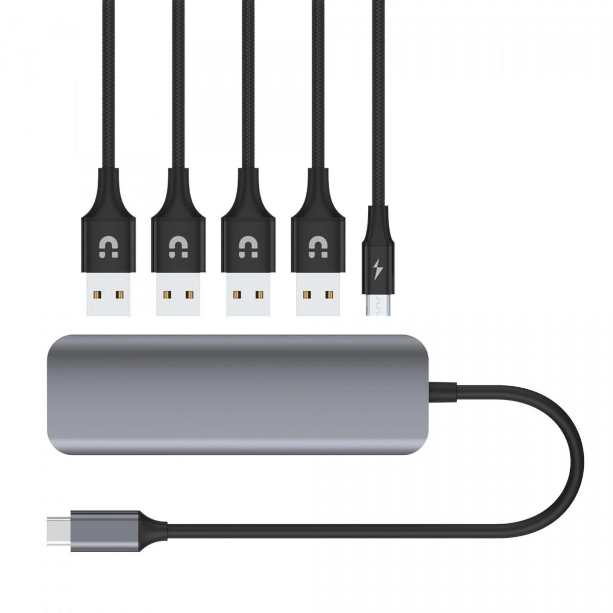 UNITEK Hub Active USB-C 4X USB 3.1 Gen1 microUSB H1107A