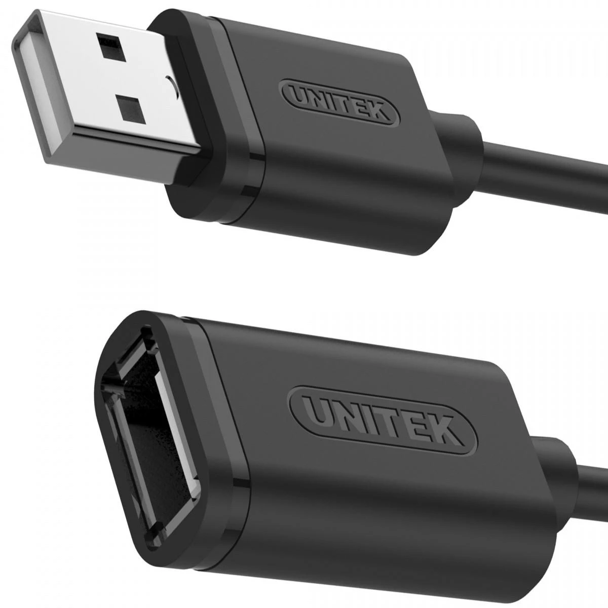 UNITEK Y-C428GBK Unitek USB plėtinio keitiklis USB2.0 AM-AF, 1,0m Y-C428GBK