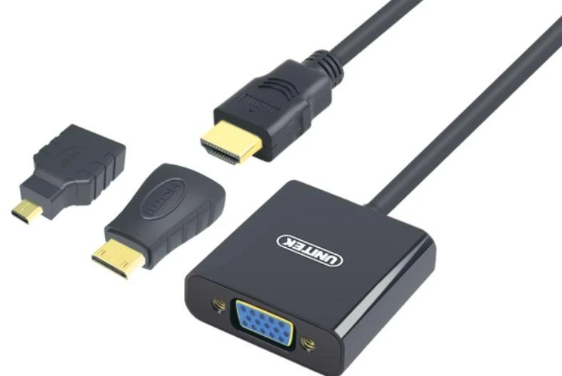 UNITEK Y-6355 Unitek Adapteris mini/mikro HDMI prie VGA + garso, Y-6355