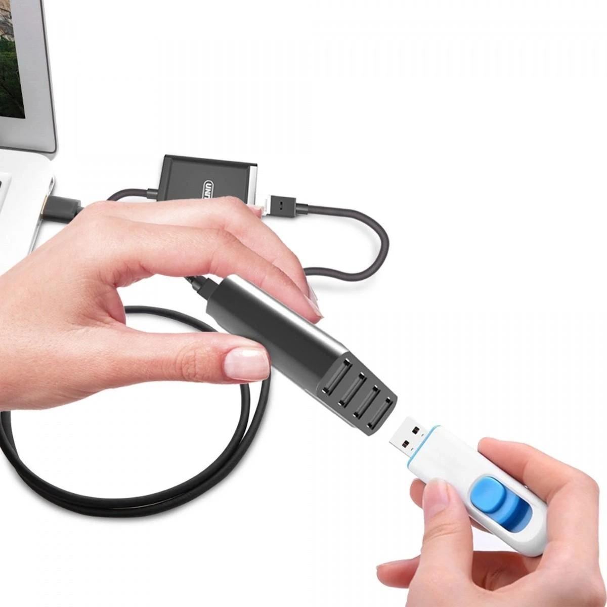 UNITEK Y-2516 Unitek USB plėtinys per IP 4xUSB, Y-2516
