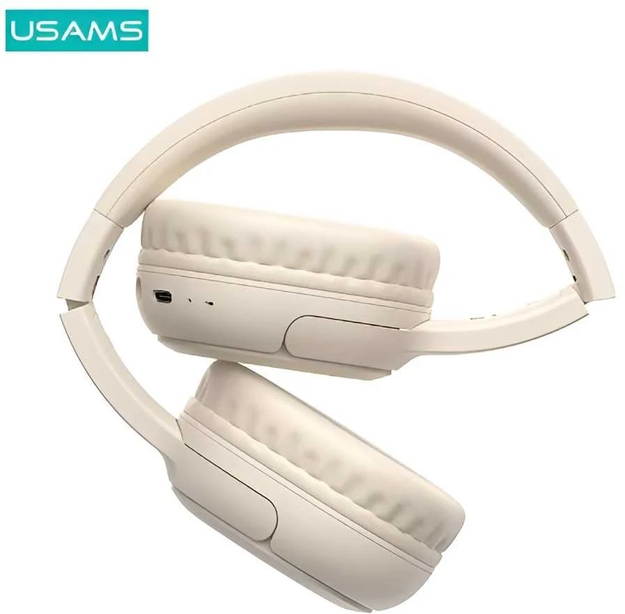 USAMS Bluetooth 5.3 Ausinės Yun Series rusvai gelsvas TDLYEJYX02 (USAMS-YG23)