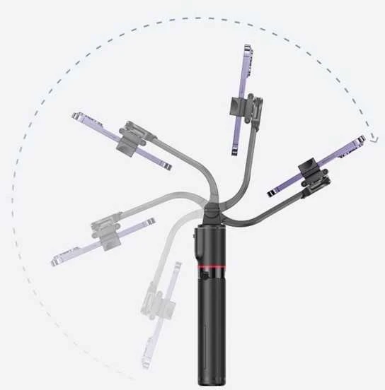 USAMS Selfie Stick Tripod juodas ZB25601 (US-ZB256)