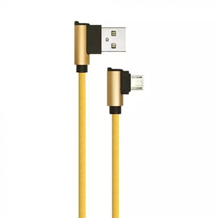 V-tac 1m mikro USB laidas, auksinės spalvos