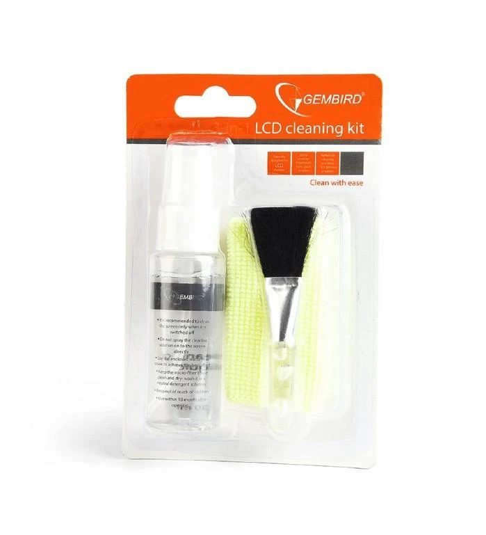 Valiklis Gembird | 3 viename LCD valymo rinkinys | Valymo rinkinys | 30 ml