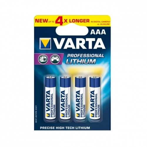 Varta Ultra Lithium AAA 1,5V 1100mAh elementas 6103, 4 vnt.
