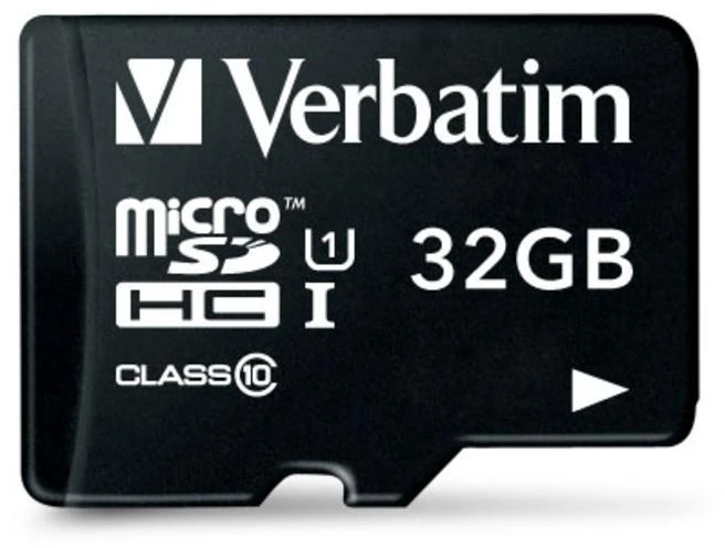 Micro SDHC atminties kortelė Verbatim 32GB, su adapteriu / V44083