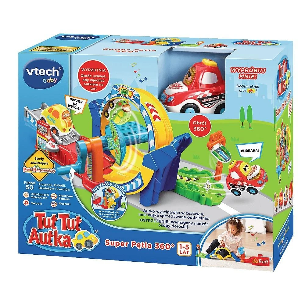 VTECH 61429 Tut Tut Devil Loop Automobiliai 360