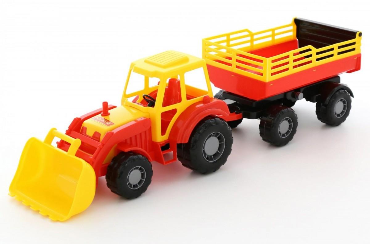Wader Altaj transporto priemonė, traktorius su priekaba Nr.2 ir kaušu