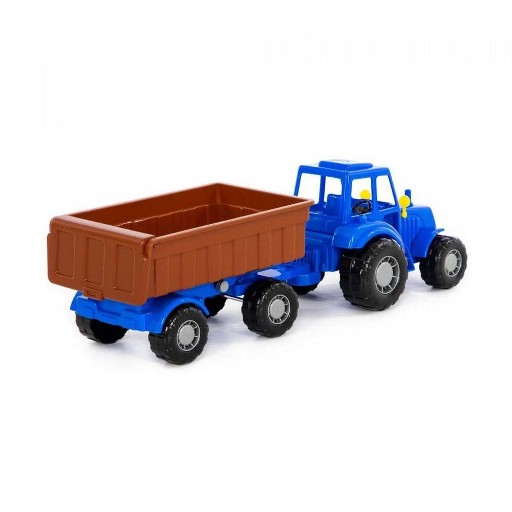 Polesie 84774 Traktor Majster mėlyna su priekaba Nr1 tinkle