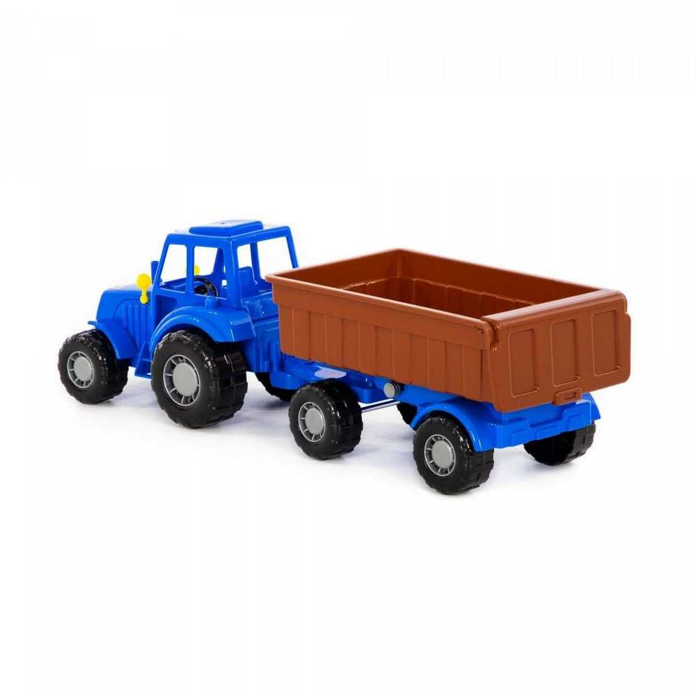 Polesie 84774 Traktor Majster mėlyna su priekaba Nr1 tinkle