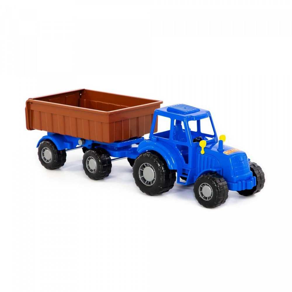 Polesie 84774 Traktor Majster mėlyna su priekaba Nr1 tinkle