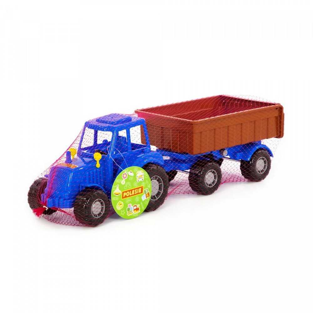 Polesie 84774 Traktor Majster mėlyna su priekaba Nr1 tinkle