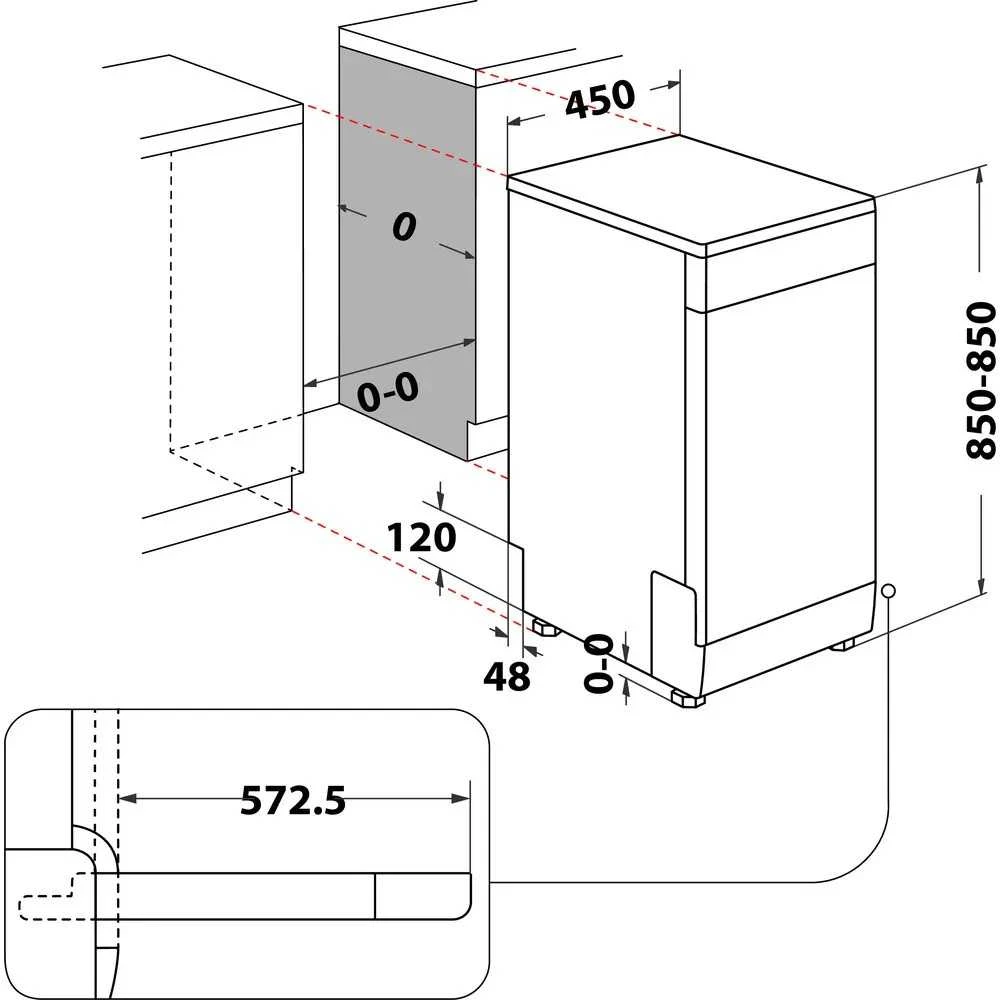 Indaplovė Whirlpool WSFO 3T223 PC X