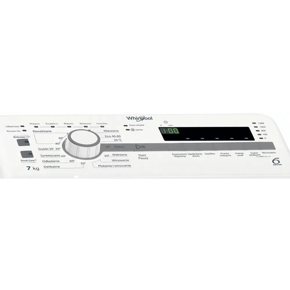 Skalbimo Mašina - Whirlpool 7kg 1200 RPM, Balta
