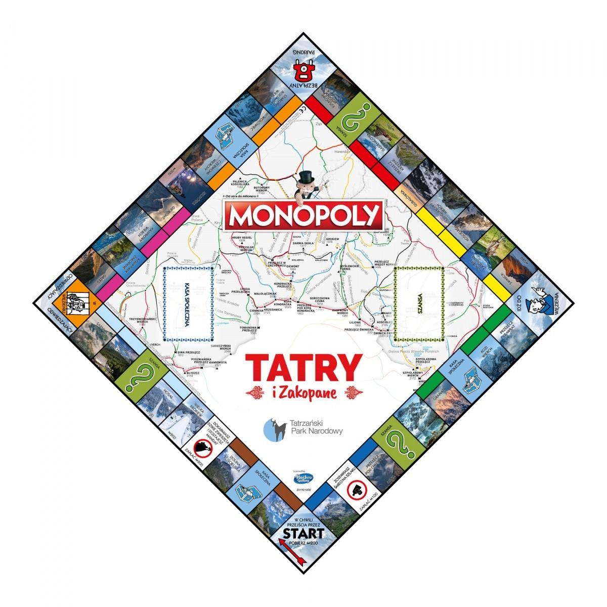Winning Moves stalo žaidimas Monopolis Zakopanė ir Tatrai (lenkų k.)