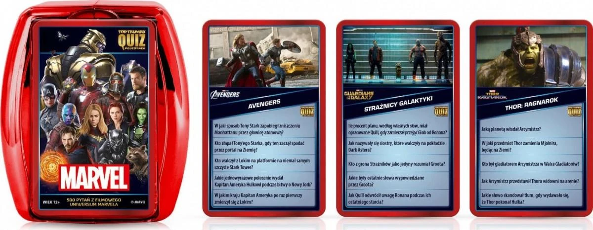 Winning Moves Populiariausių Trumpų viktorina 500 „Marvel“ klausimų