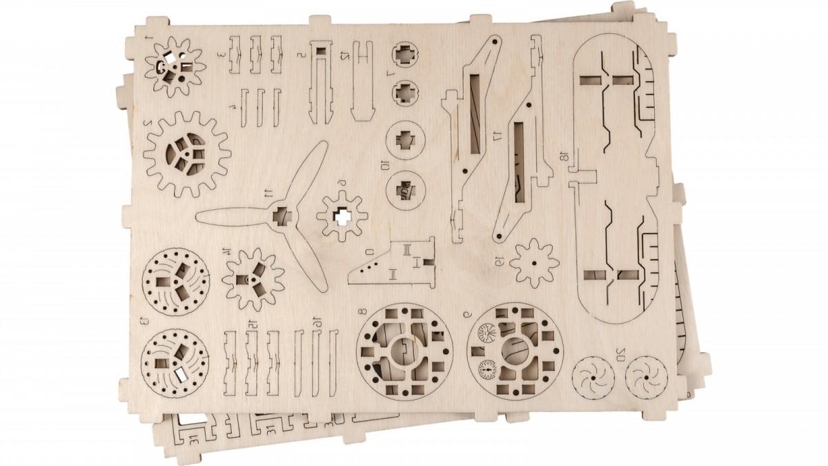 Dėlionė Wooden city Mediniai 3D galvosūkiai - dvipusis dvipusis plokštuma