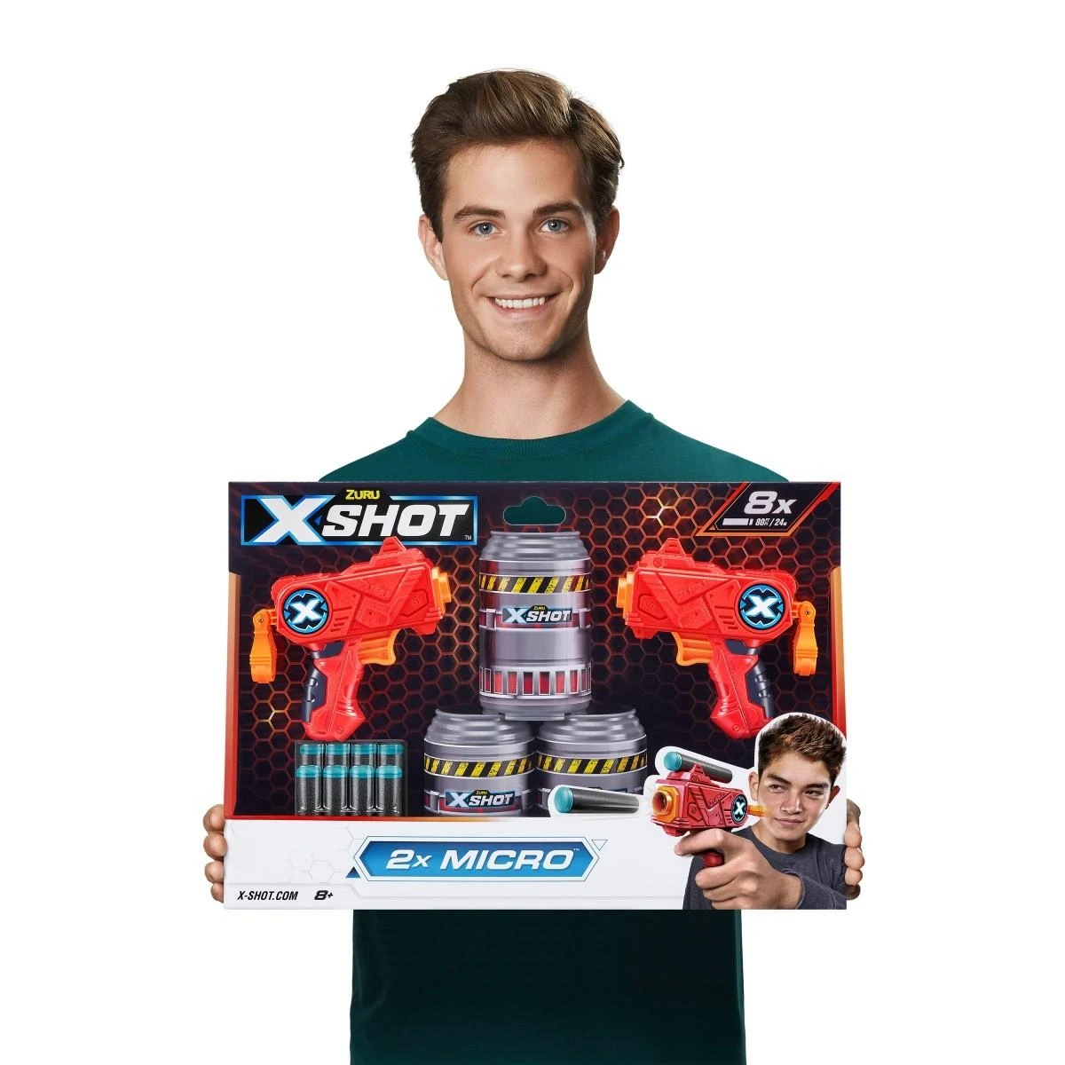 XShot ZURU X-SHOT Double Micro 3 skardinės 3621 22003