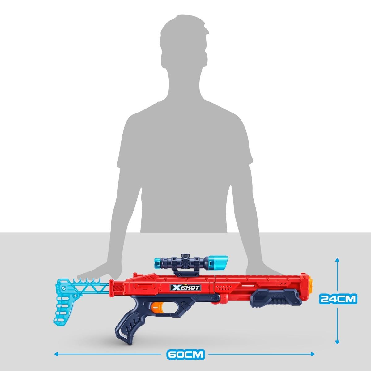 XShot *****ZURU X-SHOT HawkEye 16 šūvių paleidimo priemonė 36435