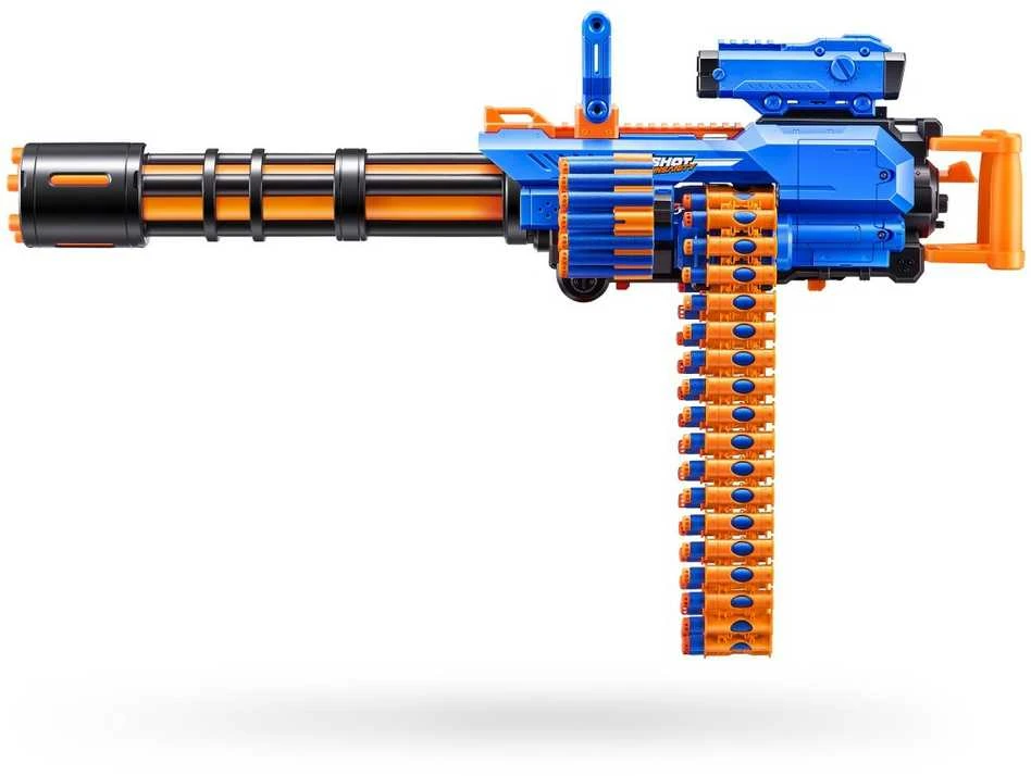 XShot X-Shot Insanity-Motorized Age Fire Gatlin pistoletas su trikoju - vaahtomuoviase