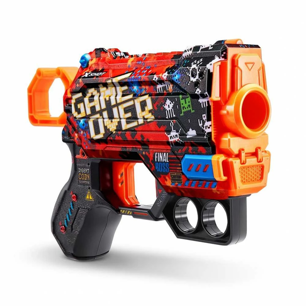 Zuru XShot SKINS MENACE paleidimo priemonė (8 rodyklės) dizainas B