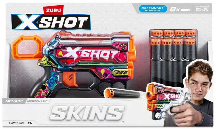 *****ZURU X-SHOT apvalkalai: Grėsmių paleidimo įrenginys 36515P