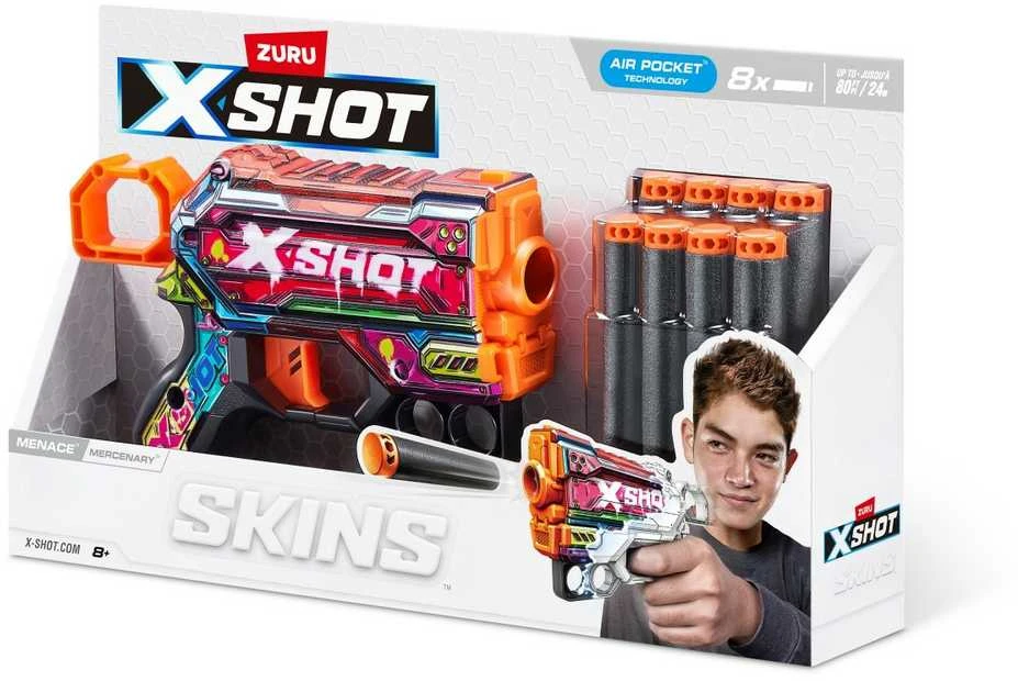 *****ZURU X-SHOT apvalkalai: Grėsmių paleidimo įrenginys 36515P