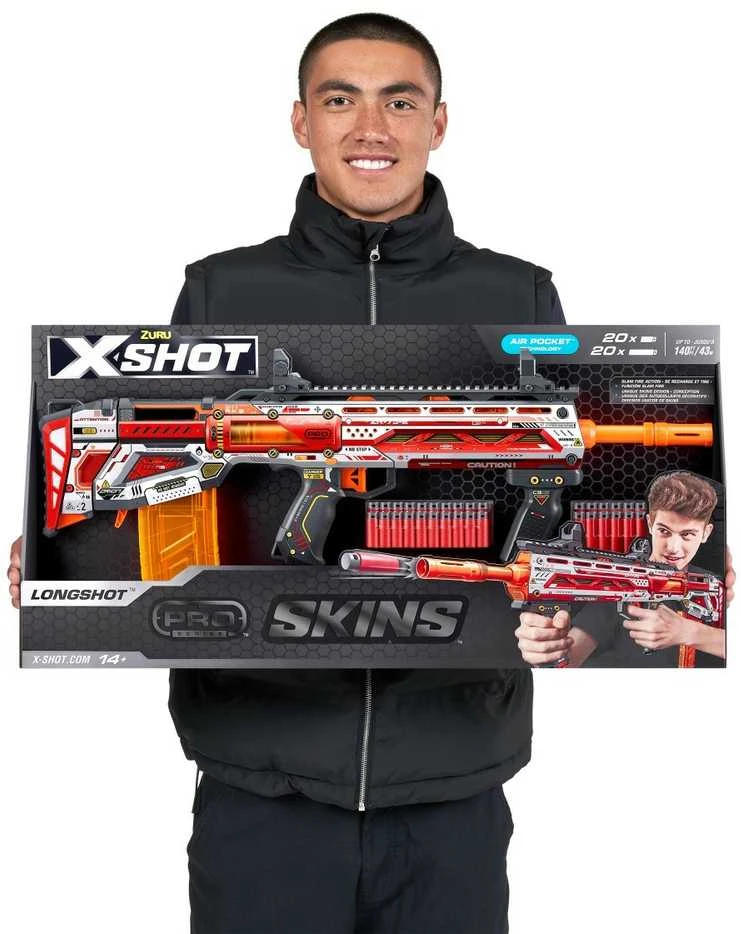 *****ZURU X-SHOT Skins Longshot 43m 36600 26803