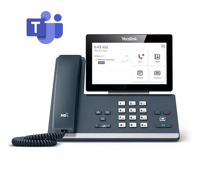 Yealink MP58-WH „Microsoft Teams“ leidimas, IP telefonas, pilkas, belaidis ragelis, stalinis, „Android“, „Microsoft Teams“