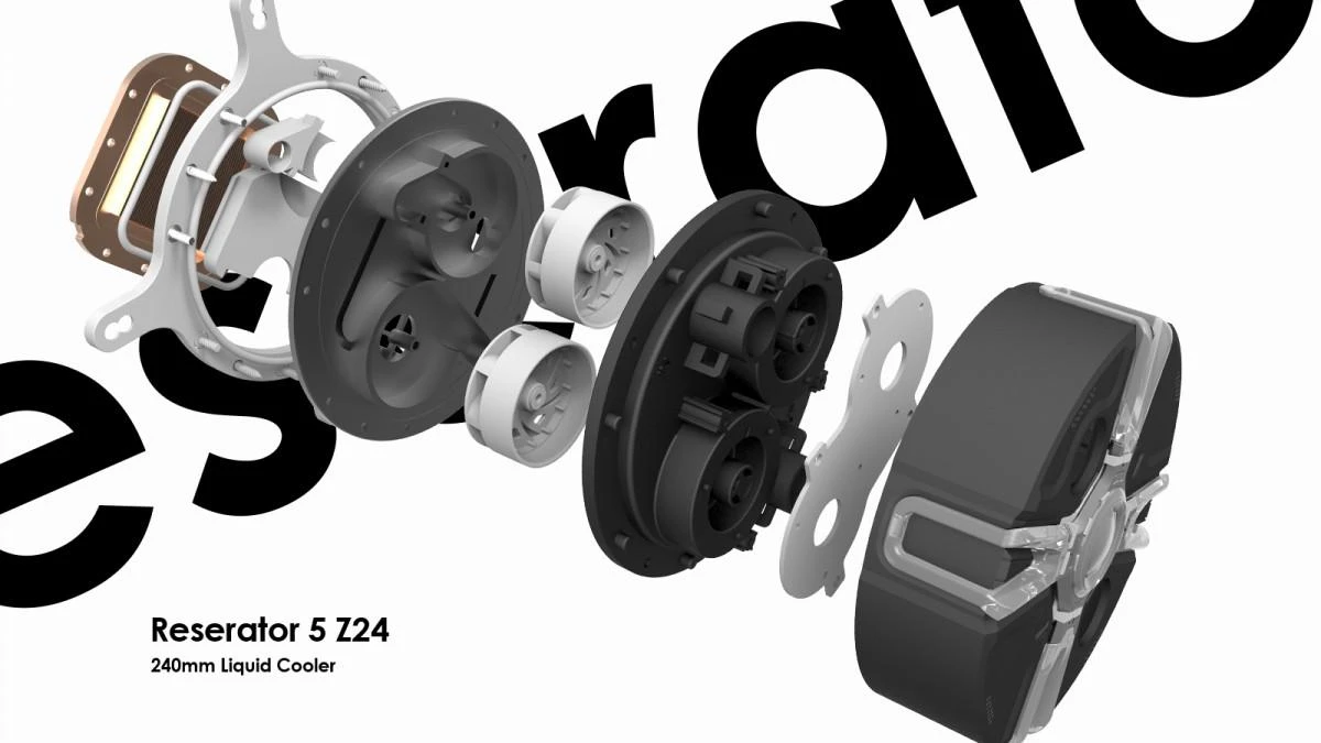 Zalman Reserator5 Z24 išardyta siurblio techninė konstrukcija
