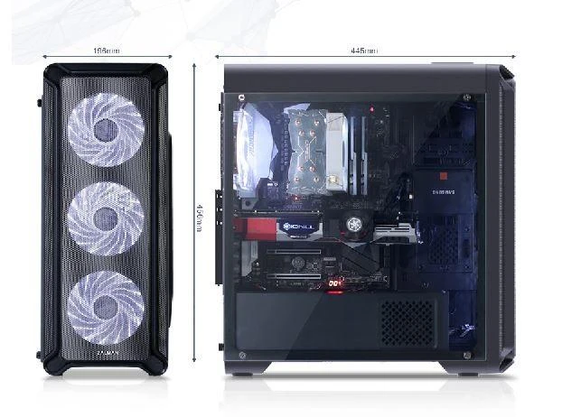 ZALMAN Chasis i3 serijos paprastas dizainas