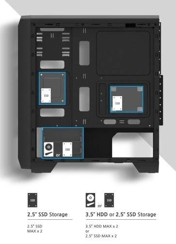 Kompiuterio korpusas ZALMAN S2 case S2 ATX MID Tower Computer Case with window