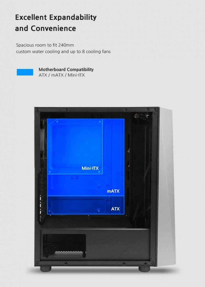 Zalman S4 Plus „Midi Tower“ Juoda
