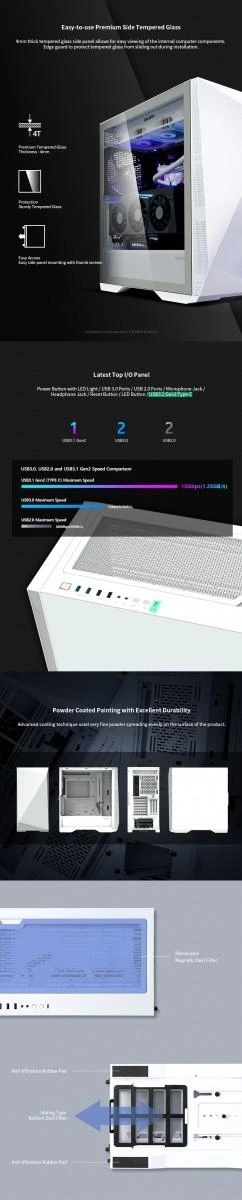 Zalman Z9 Iceberg ATX, baltas