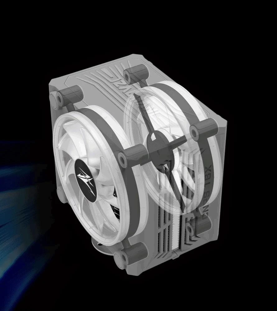 Zalman CNPS16X Baltas 120mm ARGB x2