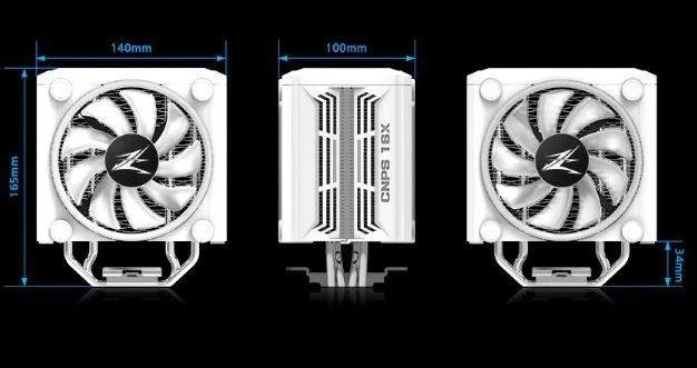 Zalman CNPS16X Baltas 120mm ARGB x2