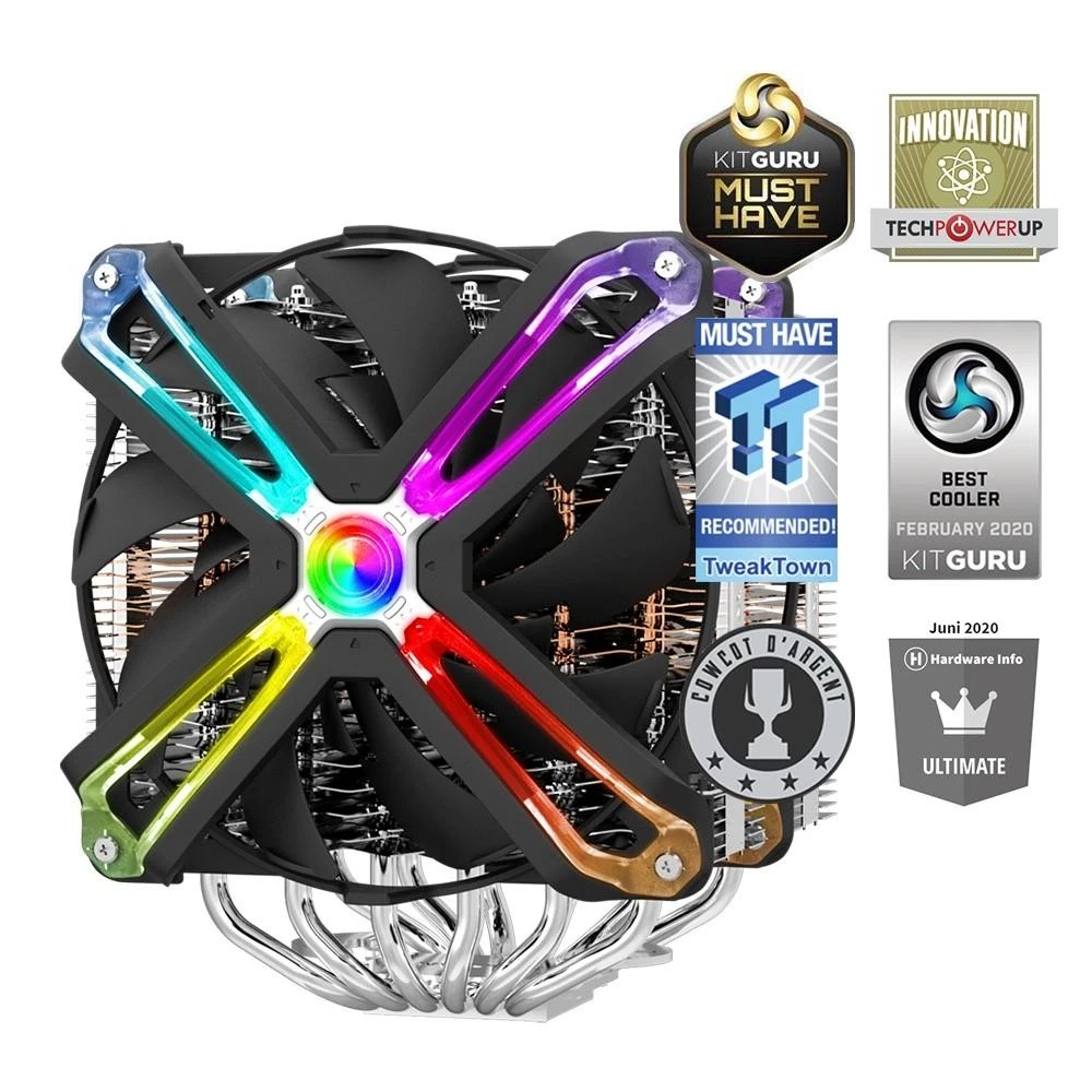 Zalman CNPS20X kompiuterio aušinimo komponentas Procesorius Aušintuvas 14 cm Aliuminis, Juoda
