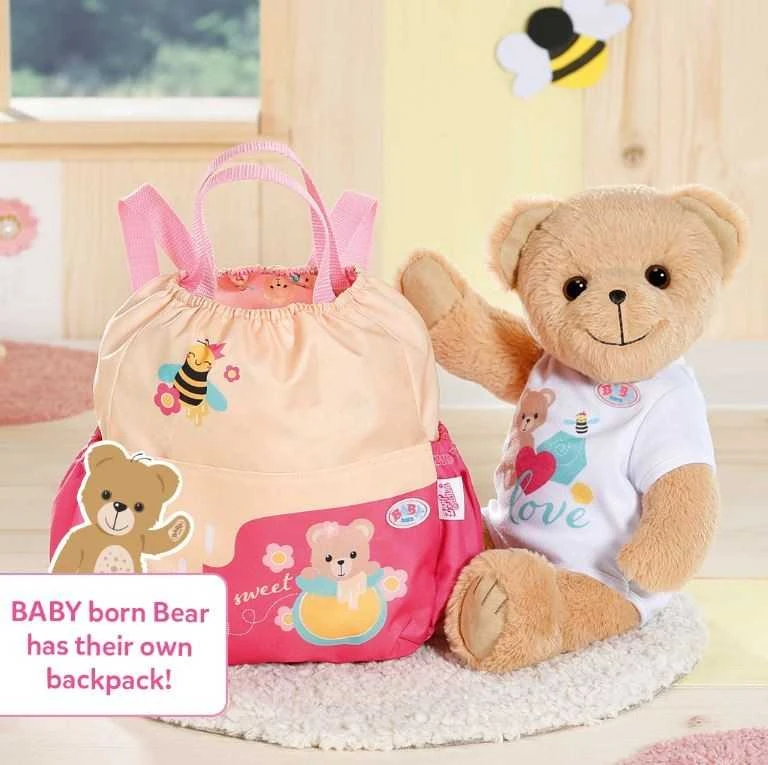 Zapf Bear BABY born kuprinė, meškiukas, 834831