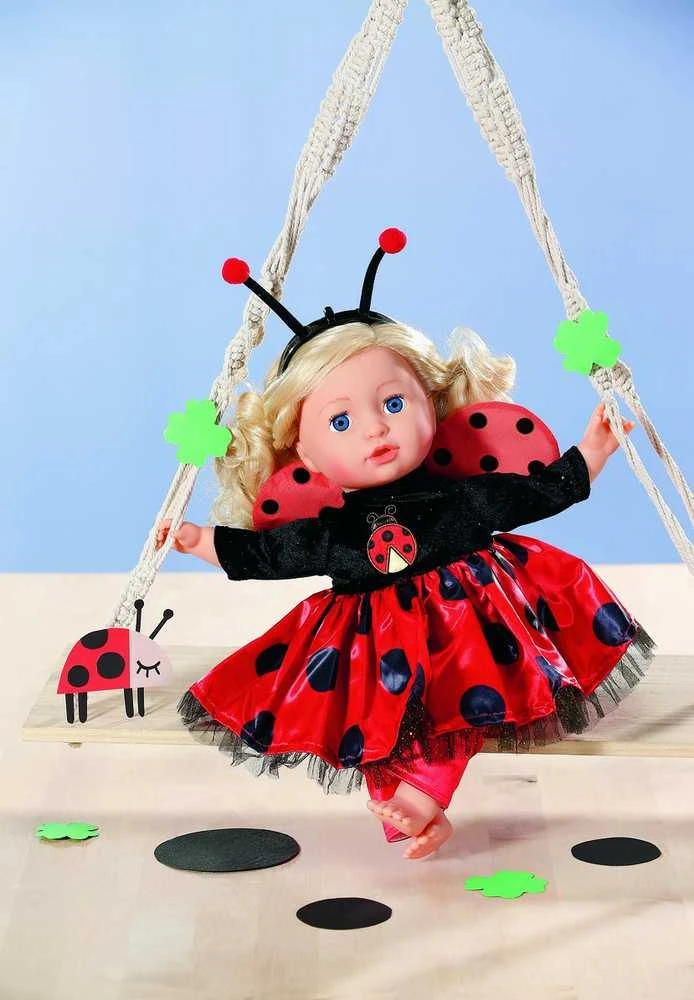 Zapf Drabužėlis Dress Ladybug su antblauzdžiais Dolly Moda Baby Born