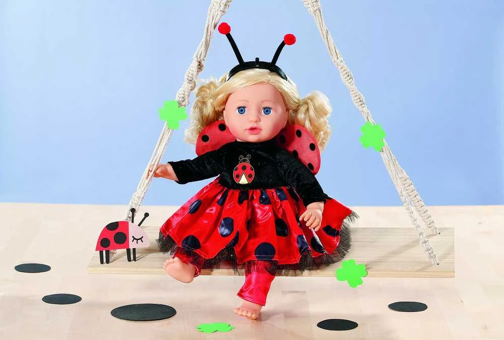 Zapf Drabužėlis Dress Ladybug su antblauzdžiais Dolly Moda Baby Born