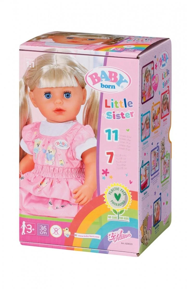 Lėlė Baby Born Kindergarten Little Sister 36 cm 834916